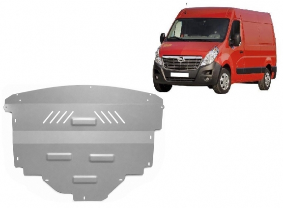 Protection sous moteur et de la boîte de vitesse Opel Movano - Aluminium 