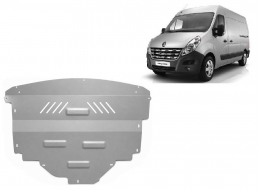 Protection sous moteur et de la boîte de vitesse Renault Master - Aluminium 