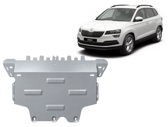Aluminium protection sous moteur et de la boîte de vitesse Skoda Karoq