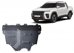 Protection sous moteur et de la radiateur KGM Musso EV 