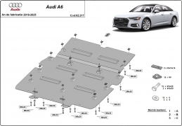 Protection sous moteur et de la radiateur Audi A6