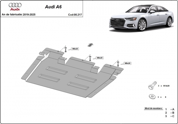 Protection de la boîte de vitesse Audi A6 A6