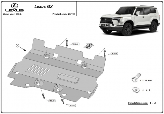 Protection de radiateur Lexus GX 