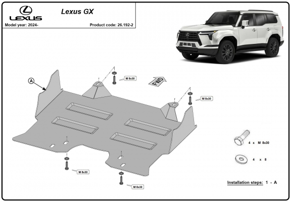 Protection sous moteur Lexus GX 