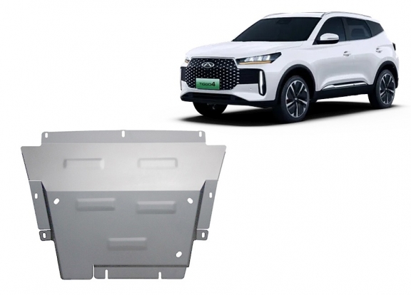 Protection sous moteur et de la boîte de vitesse  Chery Tiggo 4 - Aluminium  