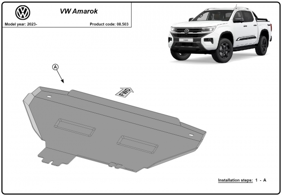 Protection de radiateur Volkswagen Amarok 2 
