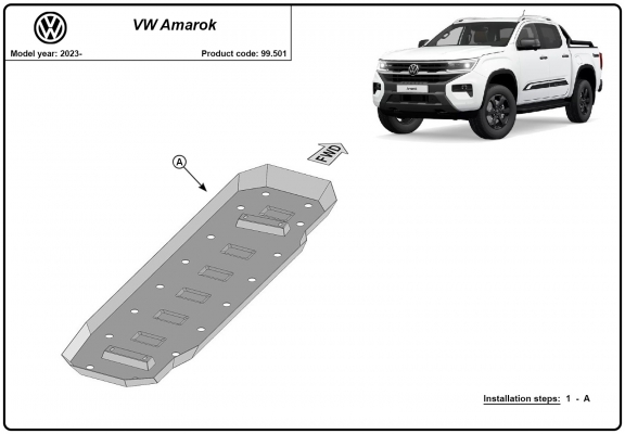 Protection de réservoir Volkswagen Amarok 2 