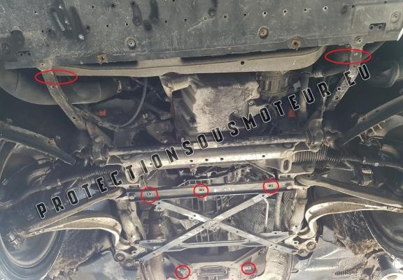 Protection sous moteur et de la radiateur Audi A4  B8 diesel 