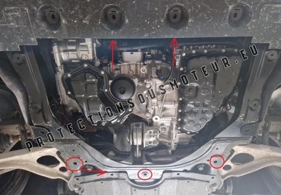 Protection sous moteur et de la boîte de vitesse Nissan Qashqai J12