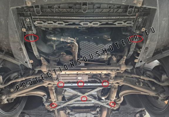Protection sous moteur et de la radiateur Porsche Macan