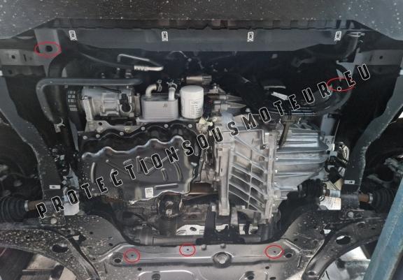 Acier galvanisé protection sous moteur et de la boîte de vitesse Volkswagen Transporter T7