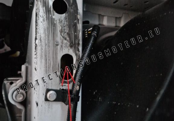 Acier galvanisé protection sous moteur et de la boîte de vitesse Volkswagen Transporter T7