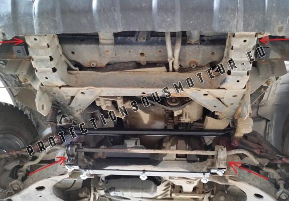 Protection sous moteur et de la radiateur Nissan Navara D22
