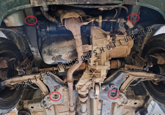 Protection sous moteur et de la boîte de vitesse Fiat Panda 4x4