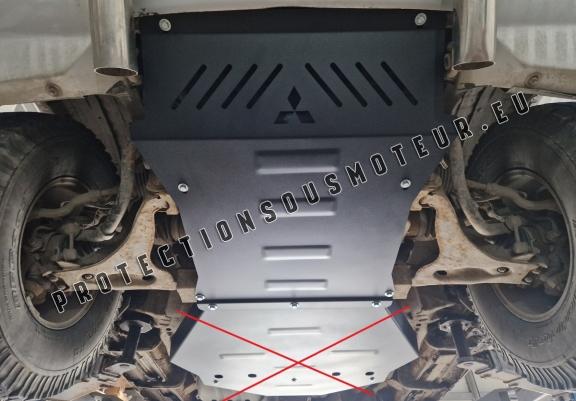 Protection sous moteur et de la radiateur Mitsubishi Pajero 3 (V60, V70) Vers 2.0