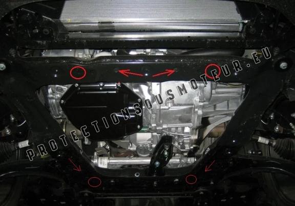 Protection sous moteur et de la boîte de vitesse Nissan Qashqai J10