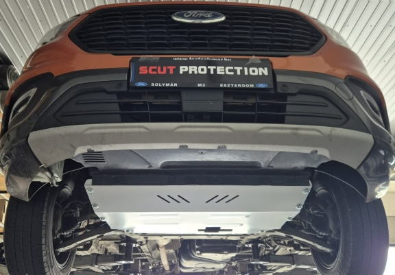 Aluminium protection sous moteur et de la boîte de vitesse Ford Transit Custom - FWD