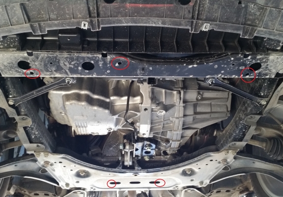 Protection sous moteur et de la boîte de vitesse Renault Kadjar - Aluminium 