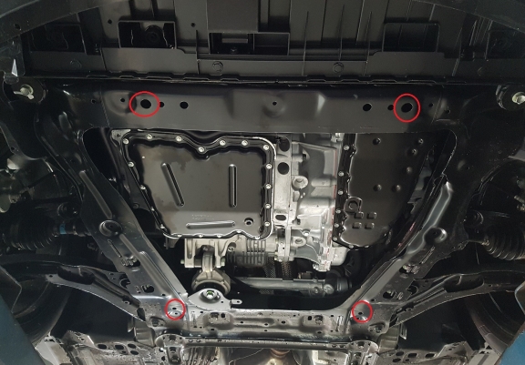 Protection sous moteur et de la boîte de vitesse Nissan X-Trail T32 - Aluminium 