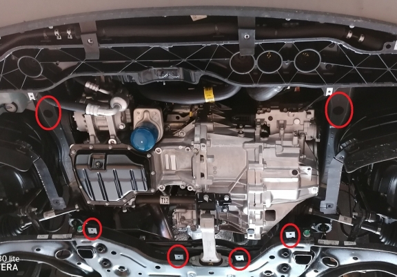 Aluminium protection sous moteur et de la boîte de vitesse Kia Sportage