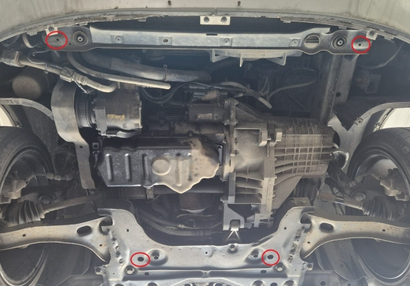 Protection sous moteur et de la boîte de vitesse Ford Transit Connect