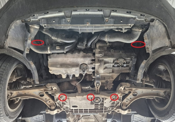 Protection sous moteur et de la boîte de vitesse VW Jetta