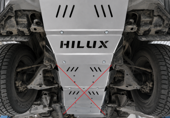 Protection de radiateur Toyota Hilux Revo - Aluminium