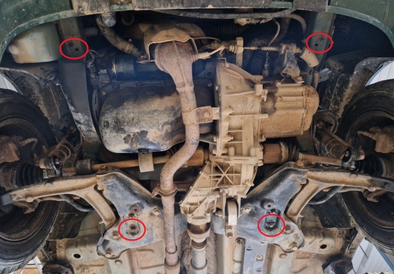 Protection sous moteur Fiat Panda 4x4 - forfait promotionnel