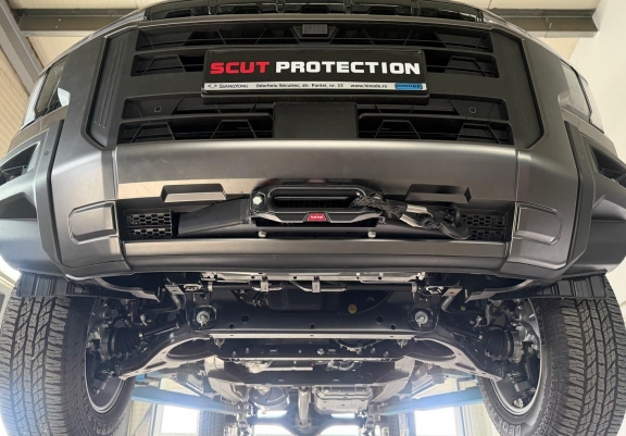Protection sous moteur et de la radiateur KGM Musso 