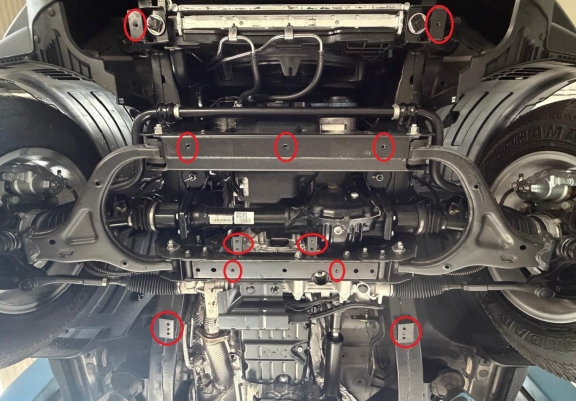 Protection de la boîte de vitesse KGM Musso
