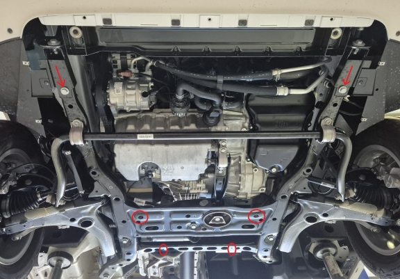 Aluminium protection sous moteur et de la boîte de vitesse Vw Crafter