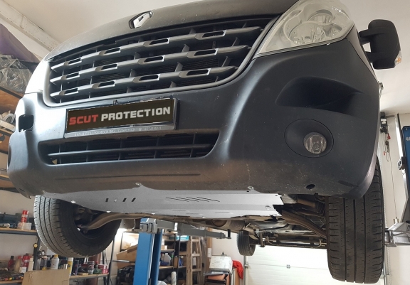 Protection sous moteur et de la boîte de vitesse Renault Master - Aluminium 