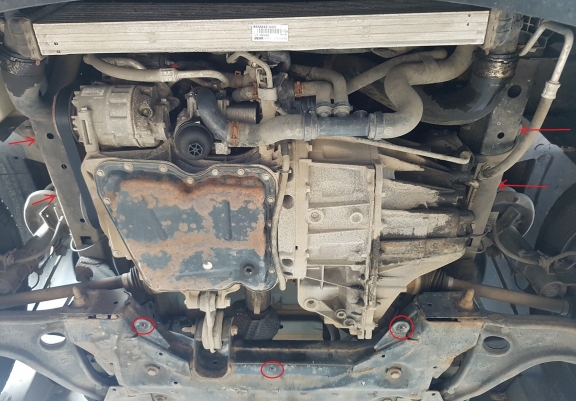 Protection sous moteur et de la boîte de vitesse Renault Master - Aluminium 