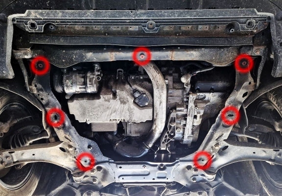 Aluminium protection sous moteur et de la boîte de vitesse Ford Mondeo 4