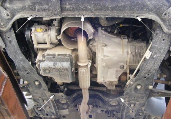 Protection sous moteur et de la boîte de vitesse Citroen Jumpy