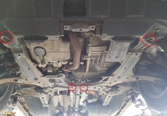 Aluminium protection sous moteur et de la boîte de vitesse Honda CR-V 