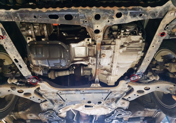 Protection sous moteur et de la boîte de vitesse  Toyota Corolla - Aluminium  