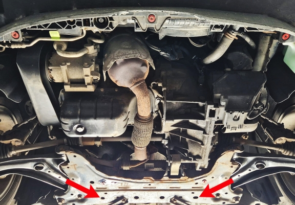 Protection sous moteur et de la boîte de vitesse Ford KA