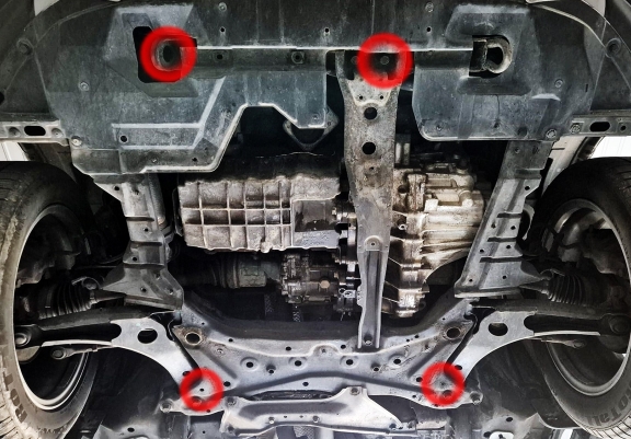 Protection sous moteur et de la boîte de vitesse Citroen C - Crosser