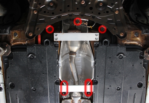 Protection / verrou de catalyseur en aluminium pour Toyota C-HR