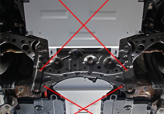 Protection / verrou de catalyseur en aluminium pour Lexus UX